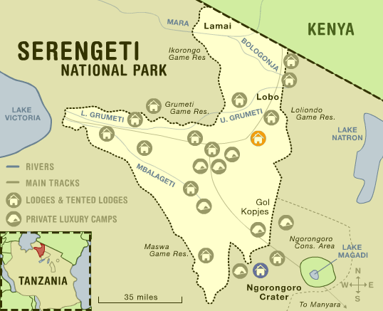 Map of Serengeti