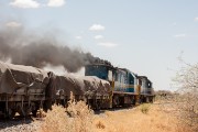 A coal burner that looked like a wildfire from a distance