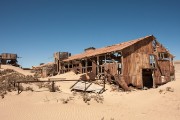 Everything was abandoned when the large scale diamond operations shut down.  Due to potential smuggling, everything was left in place.