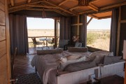 Inside our tent with views in all directions