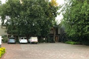 Our lodge in Upington, the River Place Manor.  Ours is the truck.