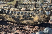 Art work at Tsauchab River Camp