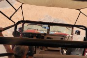 a view from the back seat