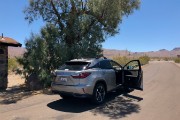 Picnic at Death Vaklley. Only 110 degrees under the only tree in the park.