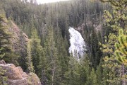 Waterfall on the road from Norris to Canyon Village