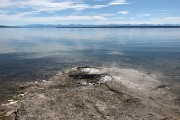 West Thumb Geyser Basin at the edge of Yellowstone Lake