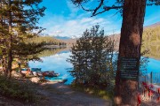 Patricia Lake, outside our cabin