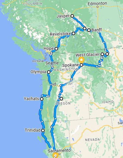 Road Trip Map