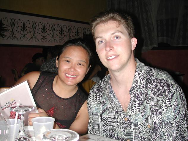 DSCN7291.JPG - Greg and Lisa at dinner