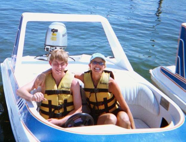 cancun1-25.jpg - Nicholas and Mom in their speed boat.....